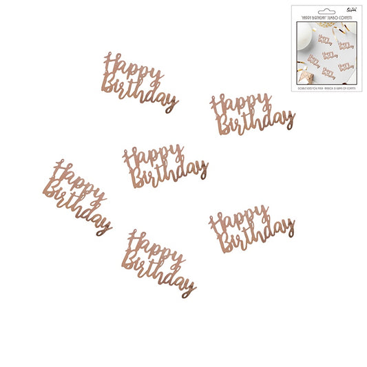 JUMBO HAPPY BIRTHDAY CONFETTI-10g ROSE GOLD
