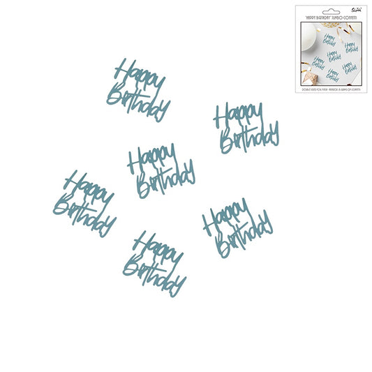 JUMBO HAPPY BIRTHDAY CONFETTI-10g BLUE