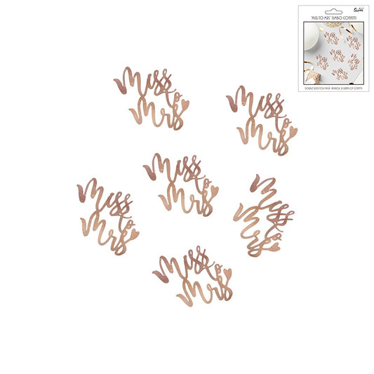 JUMBO MISS TO MRS CONFETTI-10g ROSE GOLD