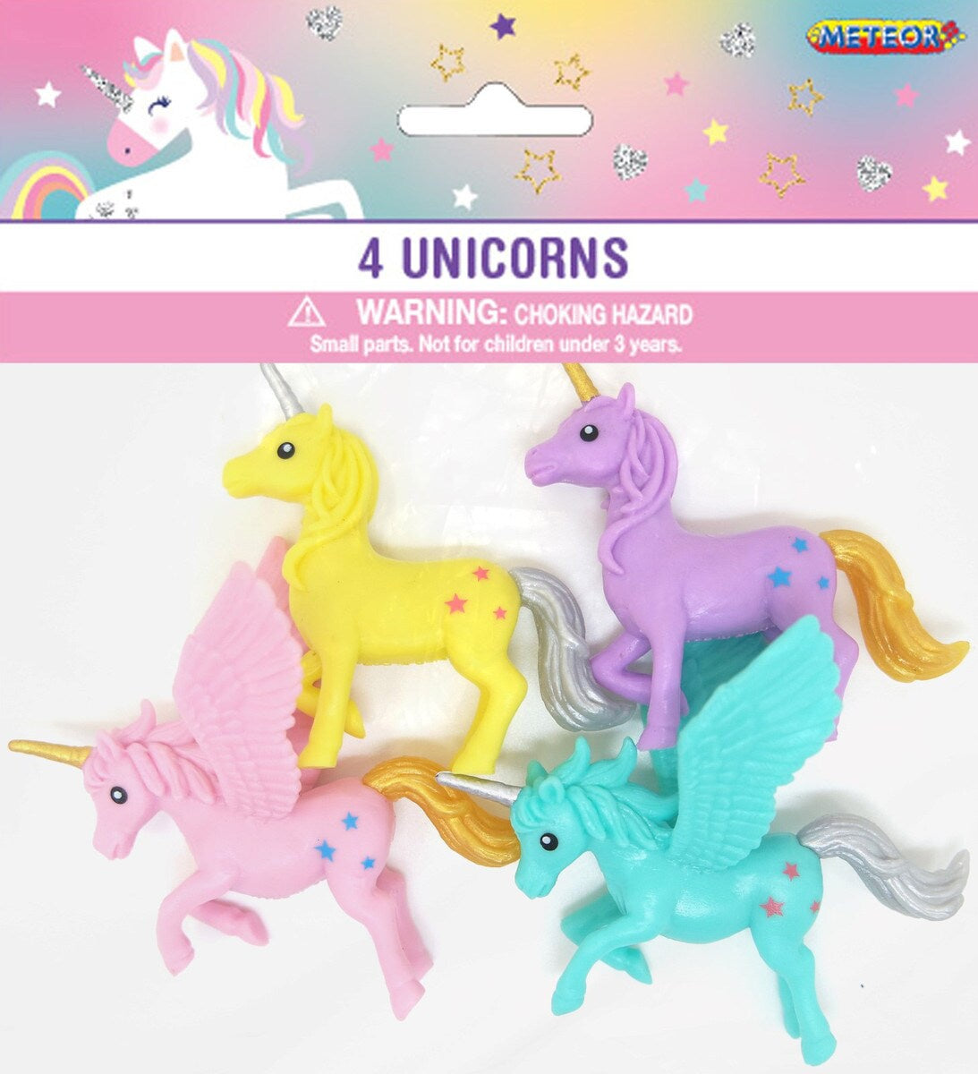 4 Unicorns Set – Magical Unicorn Figurines, Toys, or Decorations – Ideal for Parties, Gifts, and Collectibles