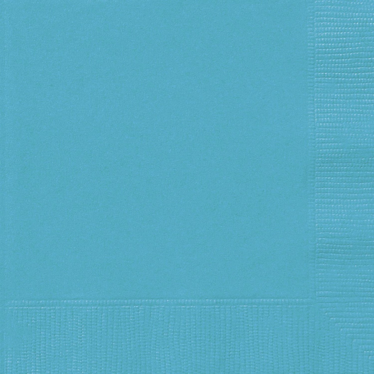 Caribbean Teal 20 Beverage Napkins 2ply 25.4cm x 25.4cm (10" x 10")
