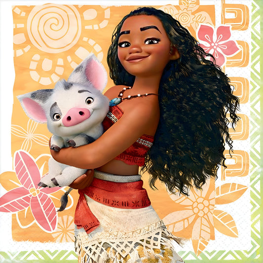 Moana Beverage Napkins Pack Of 16