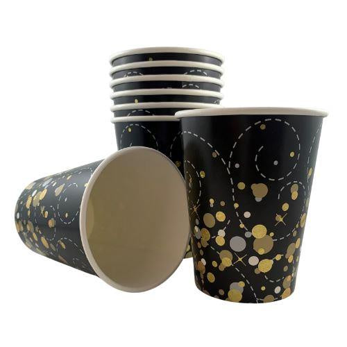 Sparkling Fizz Black Gold 9oz Cup Pack of 8