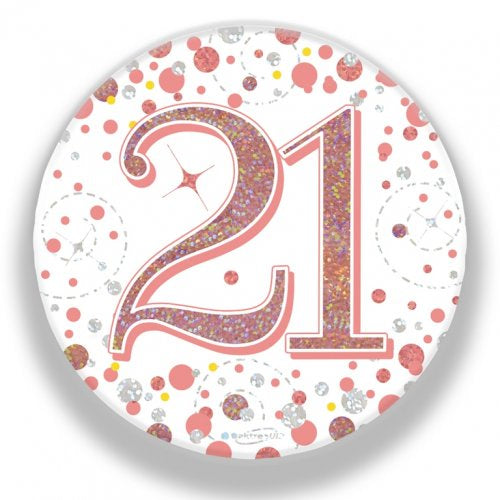 Badge 75mm Fizz #21 Rose Gold