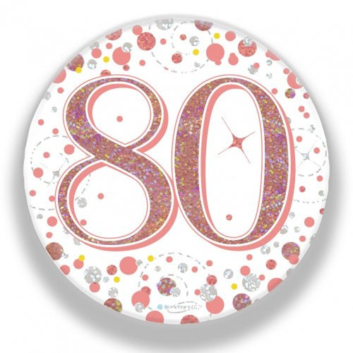 Badge 75mm Sparkling Fizz #80 Rose Gold Pack 1