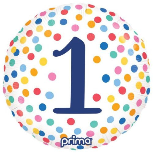 18 Inch Happy Birthday Colourful Confetti #1 Pack 1