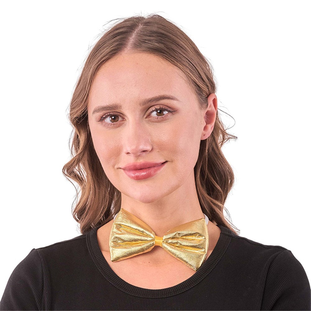Gold Metallic Party Bow Tie
