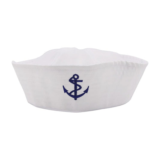 Sailor Hat – Classic White Navy Cap for Party, Costume & Nautical Events