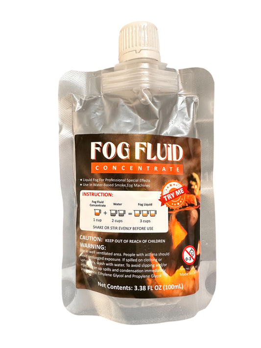 Fog Fluid Concentrate 100ml – Professional Smoke Machine Liquid for Parties, Stage & Halloween Effects