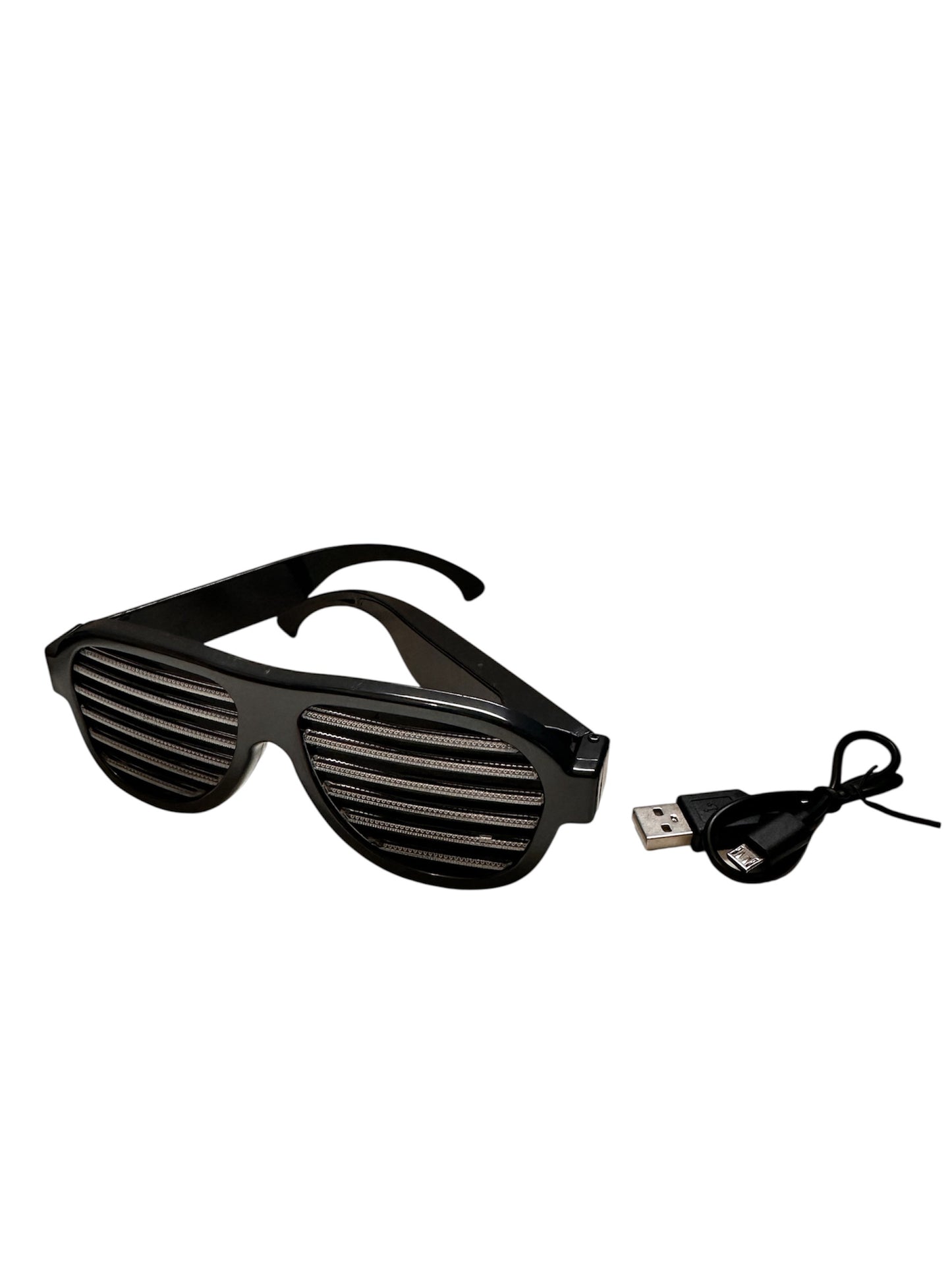 Sound Reactive LED Glasses – Rechargeable Light Up Eyewear for Parties, Festivals & Raves