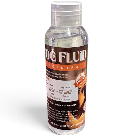 Fog Fluid Concentrate 100ml – Professional Smoke Machine Liquid for Parties, Stage & Halloween Effects