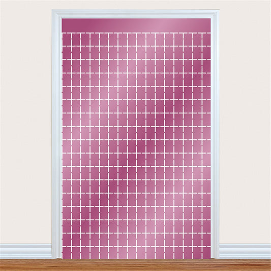 Pink Square Foil Curtain 100x200cm – Shimmer Party Backdrop Decoration for Birthdays, Weddings & Events