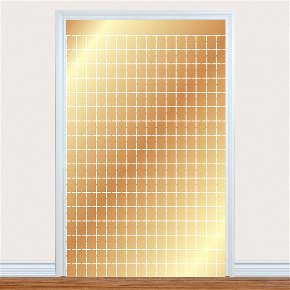 Gold Square Foil Curtain 100x200cm – Metallic Party Backdrop Decoration for Weddings, Birthdays & Events