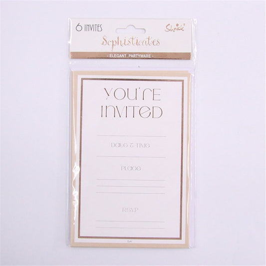YOU/RE INVITED - PK6 ROSE GOLD