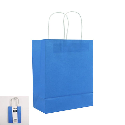 5PK SMALL BLUE KRAFT BAG-12x16.5x6cm