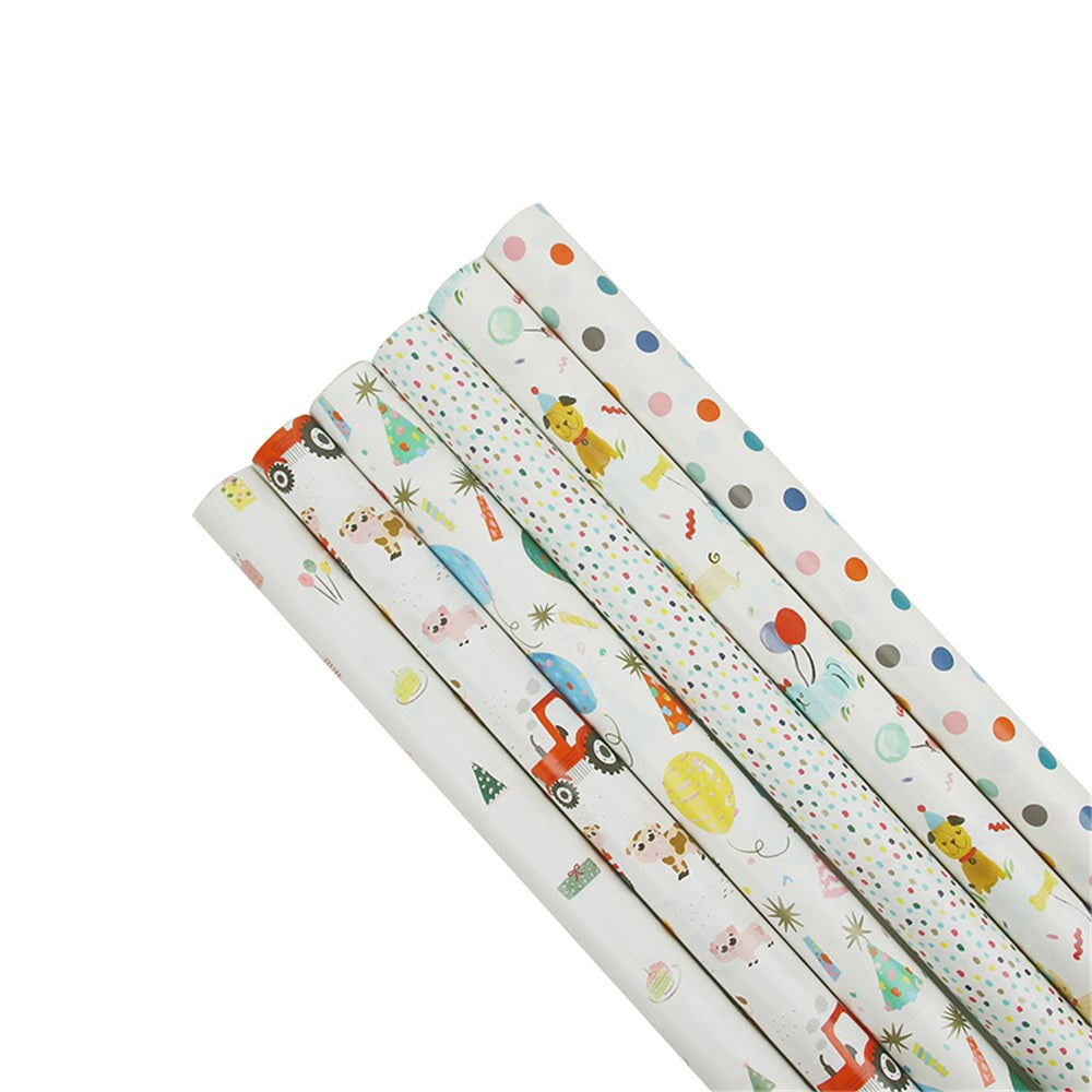 Kids Mix Wrapping Paper 70cm x 5m Roll