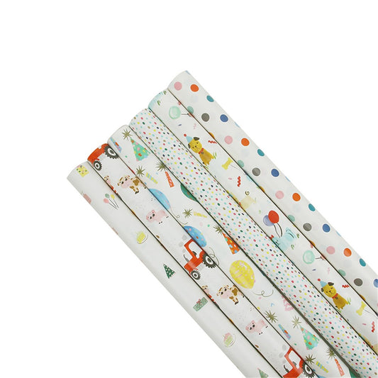 Kids Mix Wrapping Paper 70cm x 5m Roll