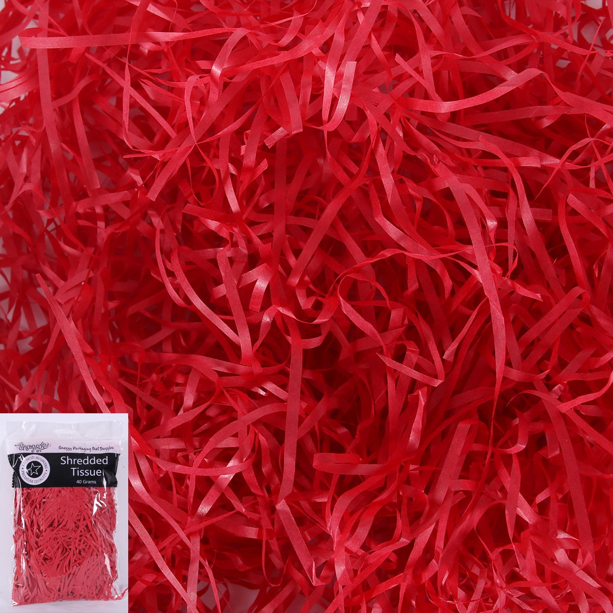 40G RED SHREDDED PAPER