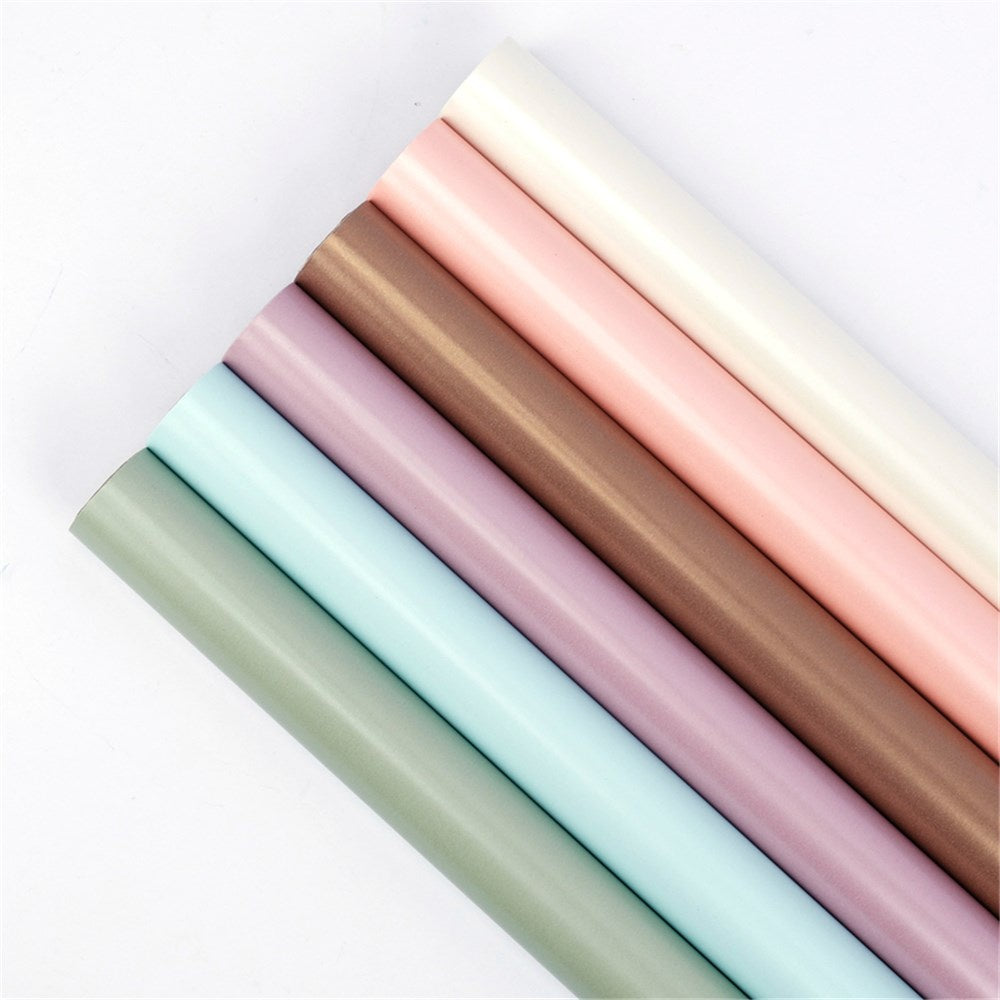 Pearlised Wrapping Paper Roll 70cm x 5m Assorted Colours