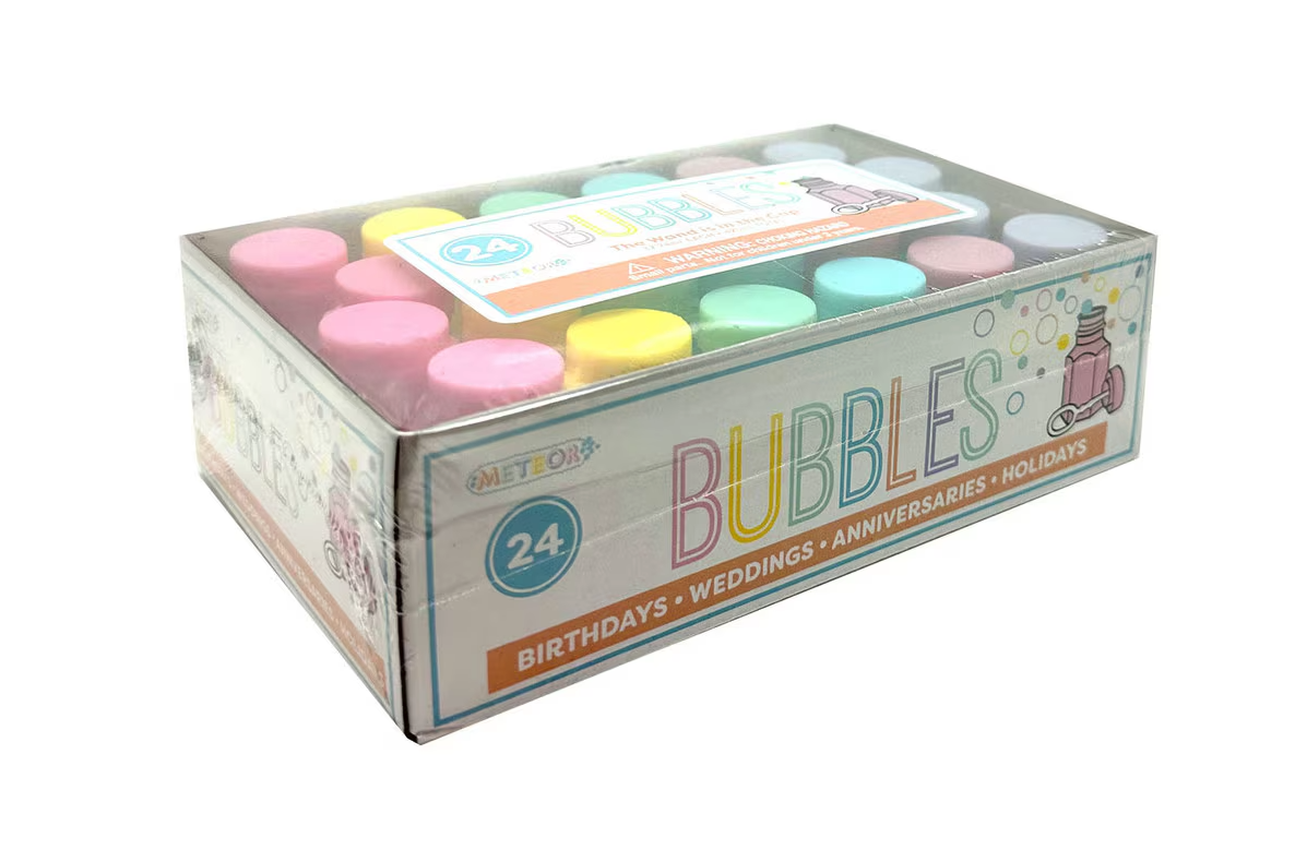 Pastel Party Bubbles & Wands Pack of 24