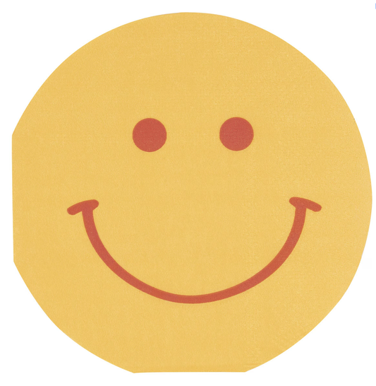 Flower Power Birthday Smiley Face Round Beverage Napkins Pack of 16