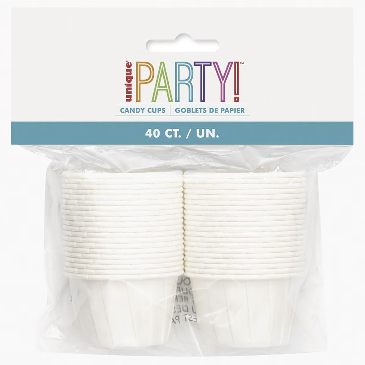 40 White Paper Candy Cups – 3cm (1.2") Mini Baking Cups for Sweets, Chocolates, Nuts & Parties