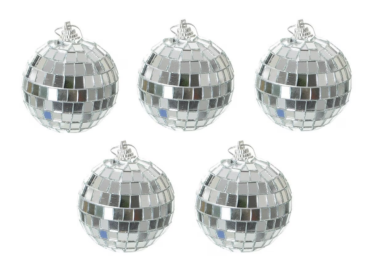 5 Disco Ball Mini Hanging Decorations – 6cm (2.4") Sparkling Mirror Balls for Parties, Events & Home Decor