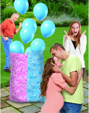 Gender Reveal Balloon Sack – Boy