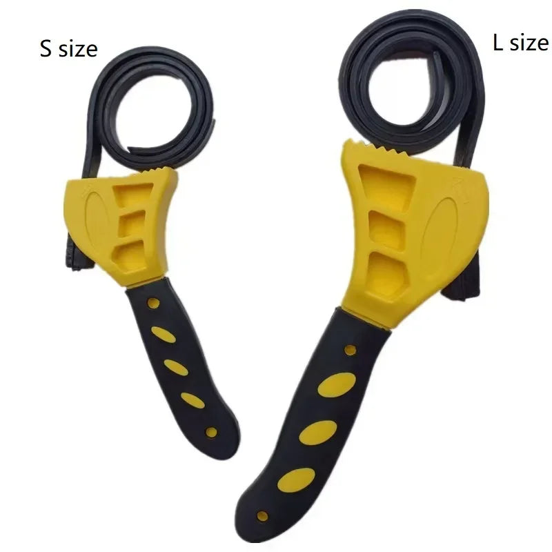 6/8 Inch Belt Wrench Oil Filter Remover Adjustable Chain Strap Spanner Vehicle Maintenance Tool Disassembly Oil Filter Extractor