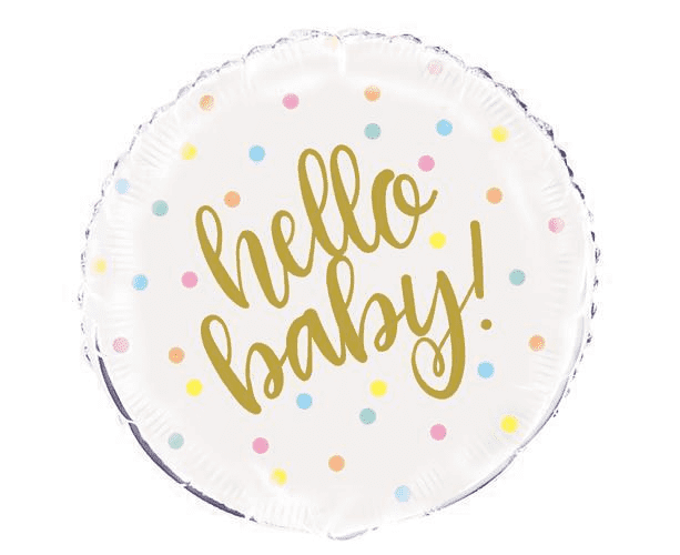 Hello Baby 18"(45cm) Foil Balloon
