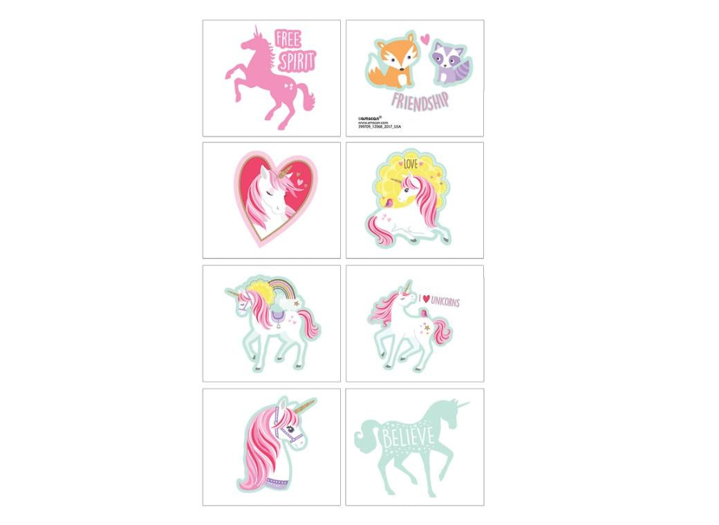 MAGICAL UNICORN - 8 TATTOOS