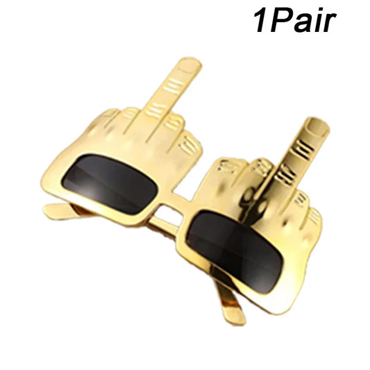Creative Vertical Middle Finger Glasses, Decorative Props, Funny Sunglasses, Dance Party Props, Performances, Selfies, Glasses
