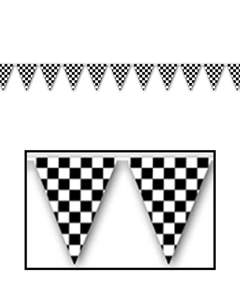 CHECKERED PENNANT BANNER 12FT