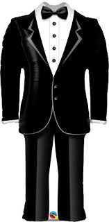 Large Foil Supershape Balloon 39" Groom's Tuxedo