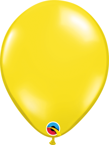 HELIUM QUALITY LATEX BALLOON 11"(28CM) JEWEL CITRINE YELLOW PACK OF 100
