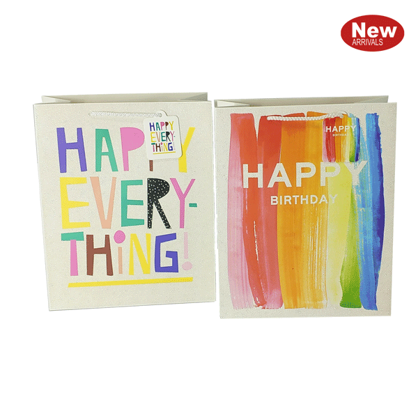 Medium Glitter Happy Birthday Gift Bag