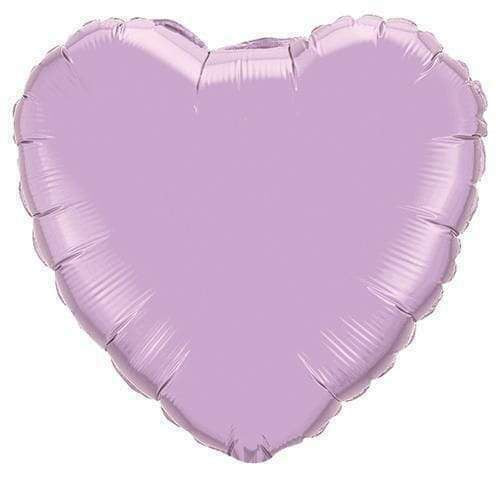 Heart Perl Lavender Plain Foil Balloon 18"