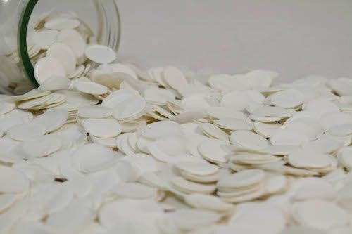 TISSUE PAPER CONFETTI 2CM WHITE 250G
