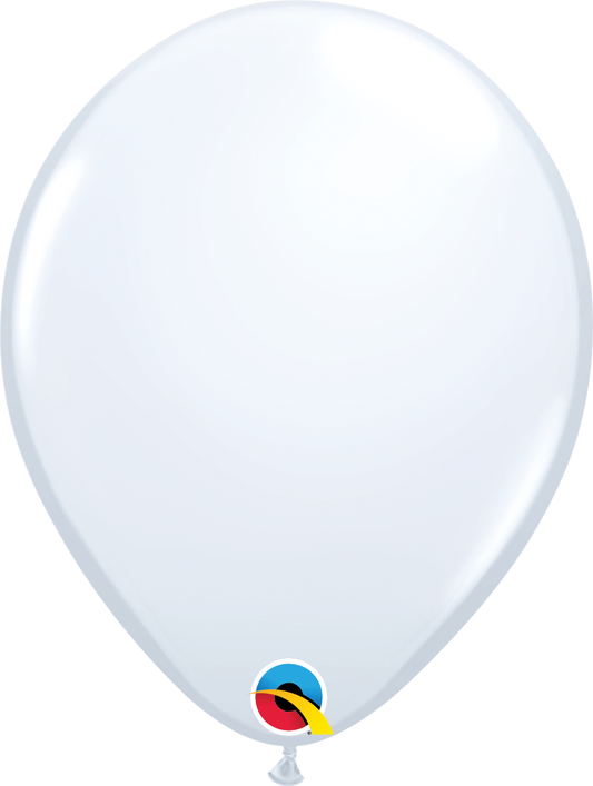 5" Balloon Standard White Latex Balloons Pack Of 100