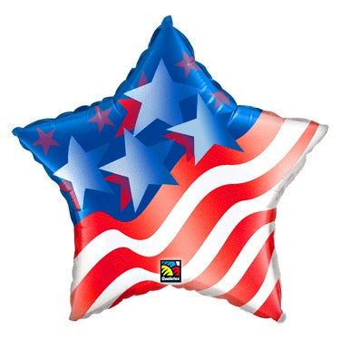 Foil Balloon 18" STARS and STRIPES