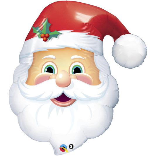 LARGE FOIL SUPERSHAPE BALLOON 32" JOLLY ST. NICK