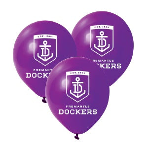 Afl Fremantle Team Latex Balloons Pk25