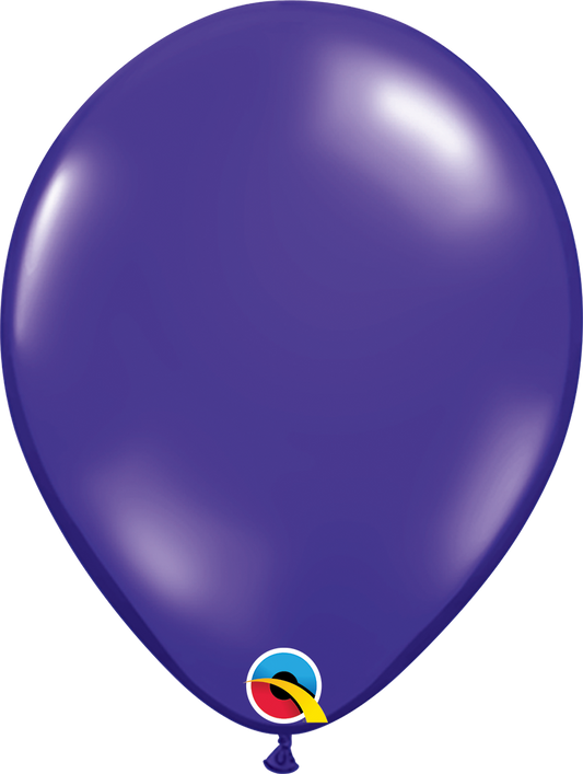 11" Helium Quality Jewel Latex Balloons Quatz Purple Pack Of 100