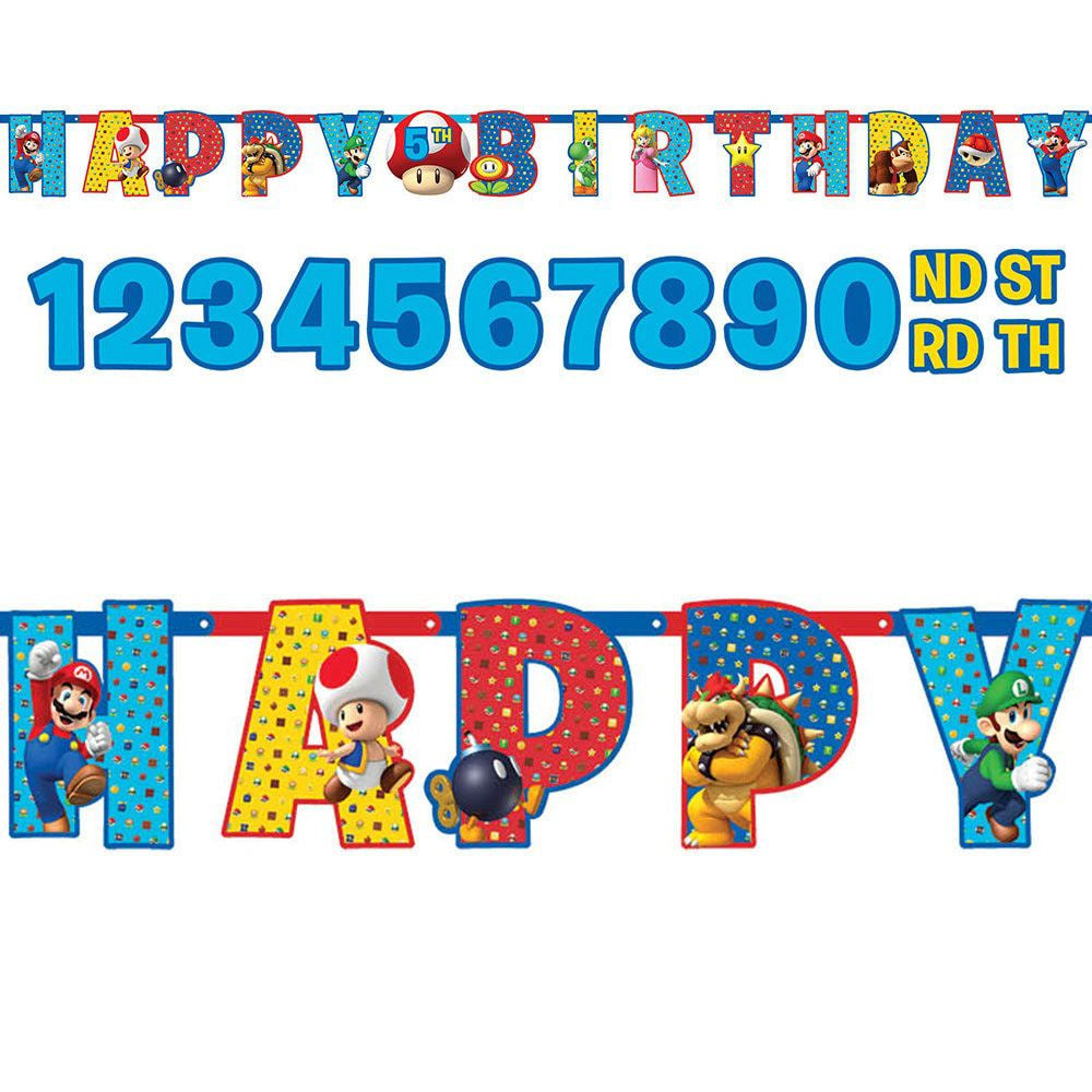 Super Mario Bros Jumbo Add An Age Banner