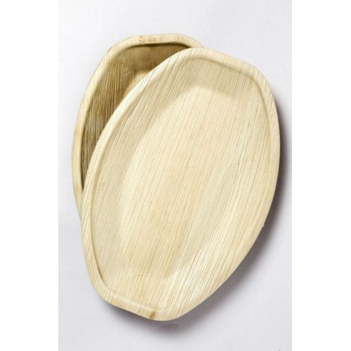 ECO FRIENDLY PALM LEAF PLATTER MEDIUM 14" x 10" PACK OF 2