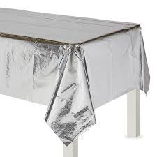 Silver Foil Tablecover Rectangle