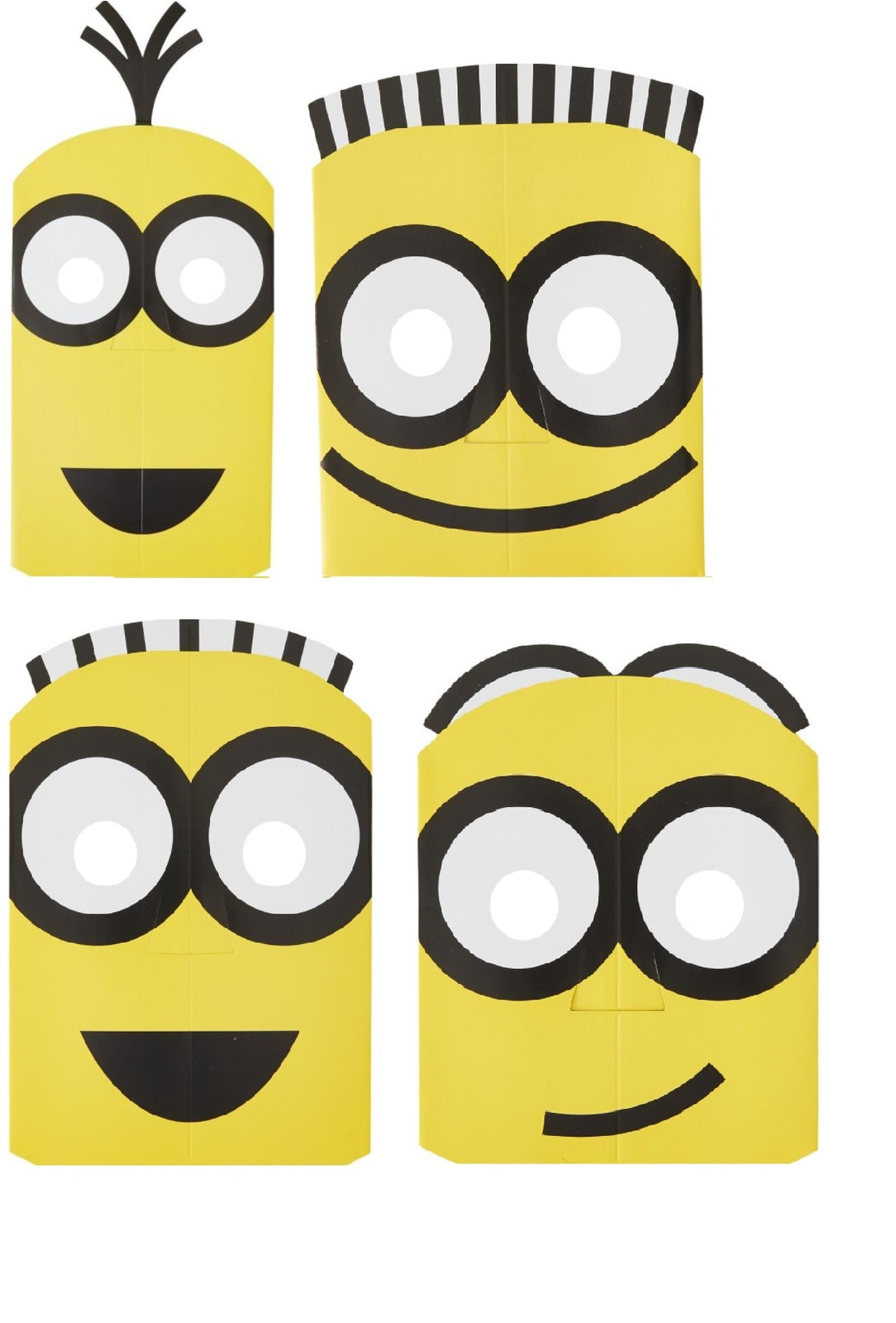 Minions Despicable Me 3 Paper Masks Pack Of 8