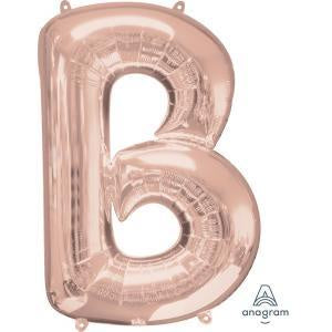 Anagram Large Foil Letter B Rose Gold