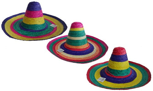 Sombrero Multi Color Hat Adult Each