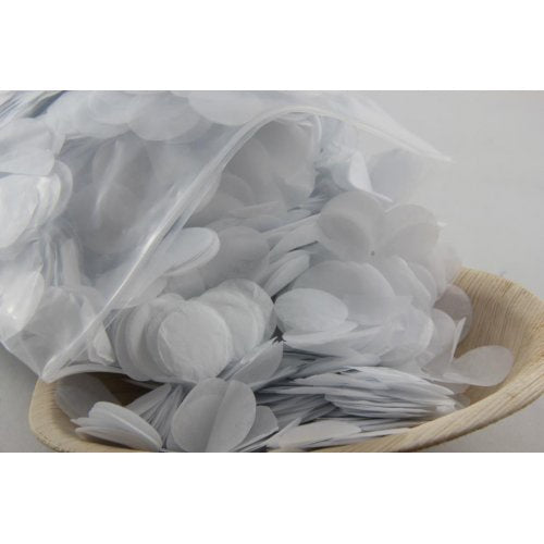 Tissue Paper Confetti 2.3cm White 250g